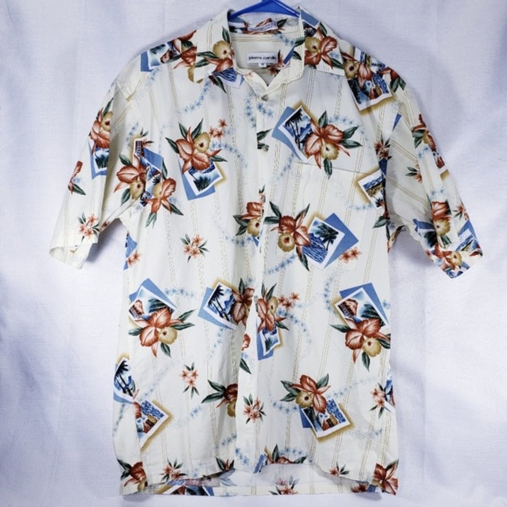 LN! Pierre Cardin Hawaiian Tropical Shirt